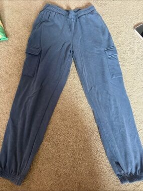 Pink Republic Men's Navy Cargo Jogger Sweatpants